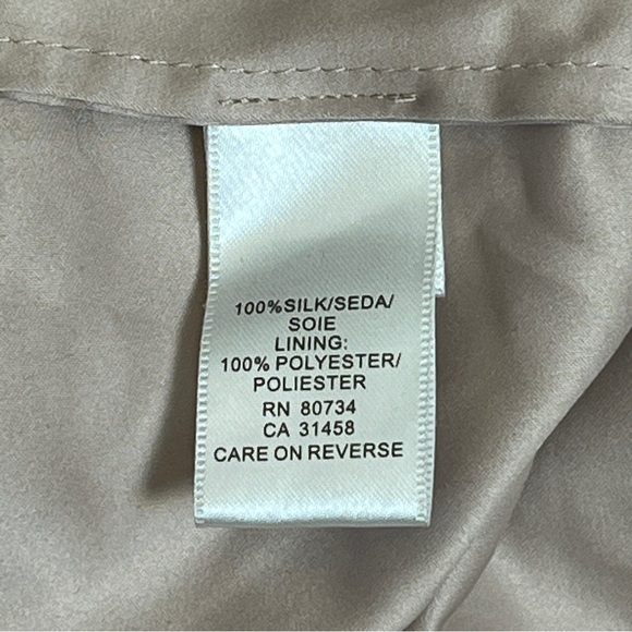 BCBGMaxAzria Designer Deep V Grecian Dress. Black and Beige. Size XXS #1160 - Picture 10 of 10